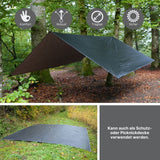 Tarpzelt Trekkingzelt Sonnensegel-Zelt Campingüberdachung Picknickdecke