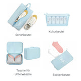 Reisebeutel Koffer-Organizer Packsack Aufbewahrungsbeutel Set
