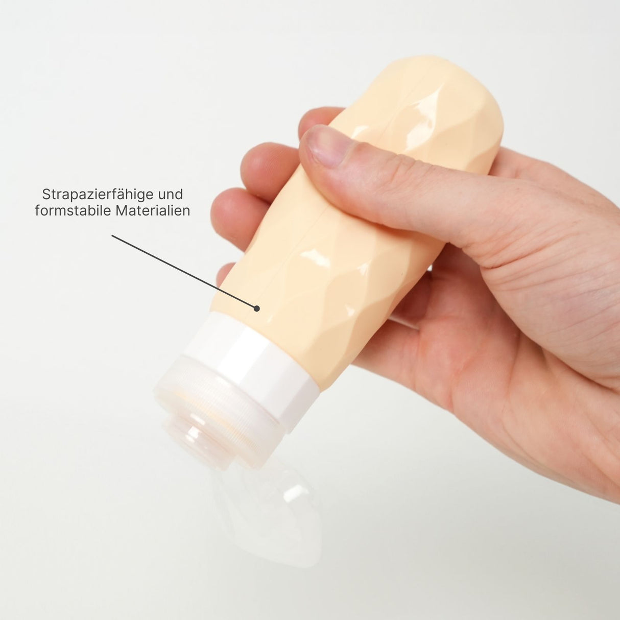 4er Set Reiseflaschen Squeeze-Flasche Quetschflasche Silikonbehälter Shampoo-Behälter