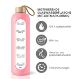 Glasflasche Sportflasche Trinkflasche Wasserflasche Getränkeflasche