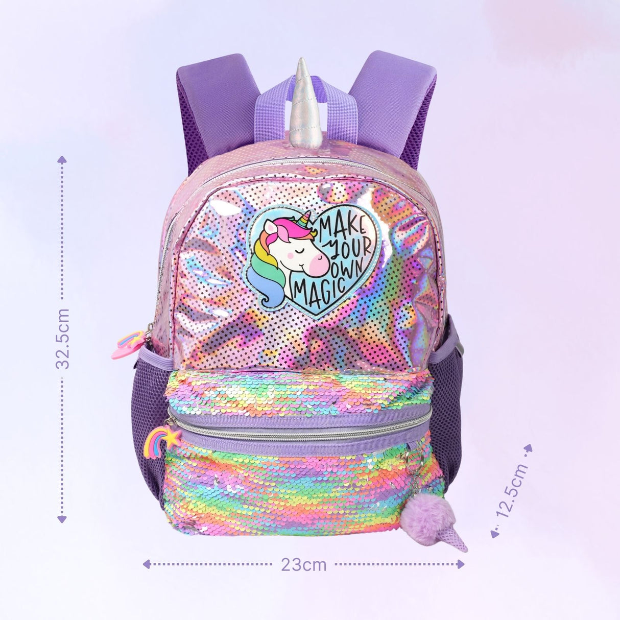 Einhorn-Rucksack Kinderrucksack Kindergartenrucksack Glitzer-Rucksack