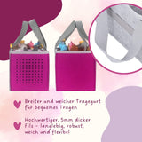 Organizer-Tasche für Hörspiel Aufbewahrungstasche für Hörspielbox und Figuren Pink
