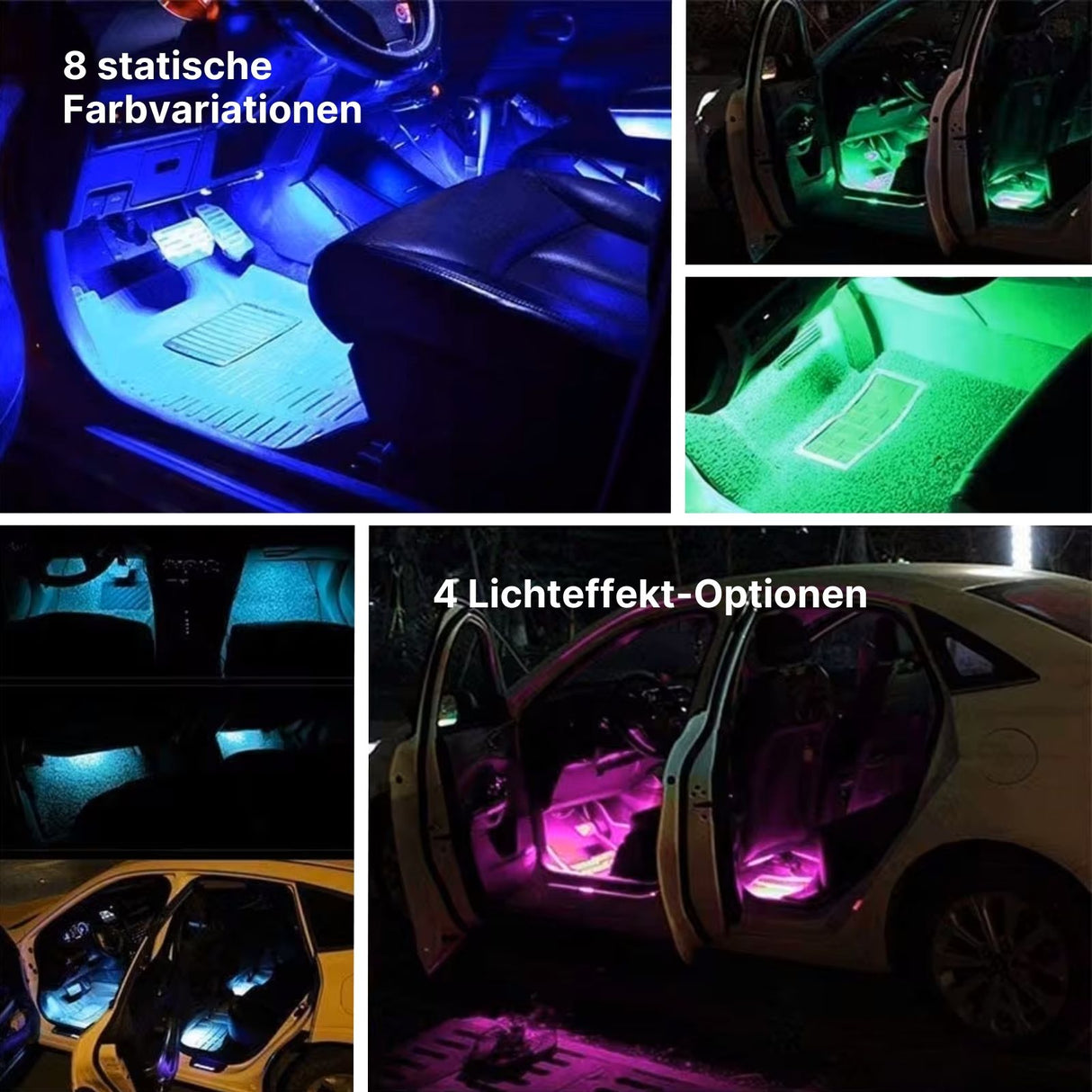LED Streifen RGB für Auto Innenraumbeleuchtung 5050 SMD LED Light Stripes