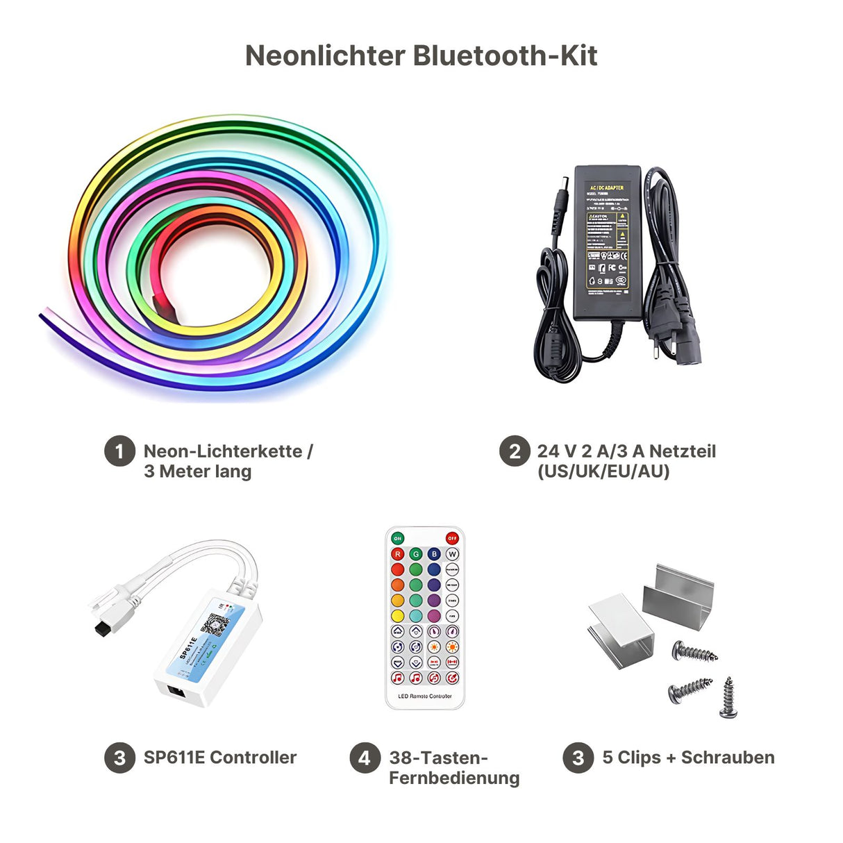 LED-Band LED-Stripe RGB-Multicolor 3m