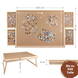 Puzzletisch für 500 Teile mit LED-Leiste und Auszügen Puzzlebrett