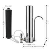 Stand-Wasserfilter Counter Top-Wasserfilter mit Aktivkohle-Filterkartusche