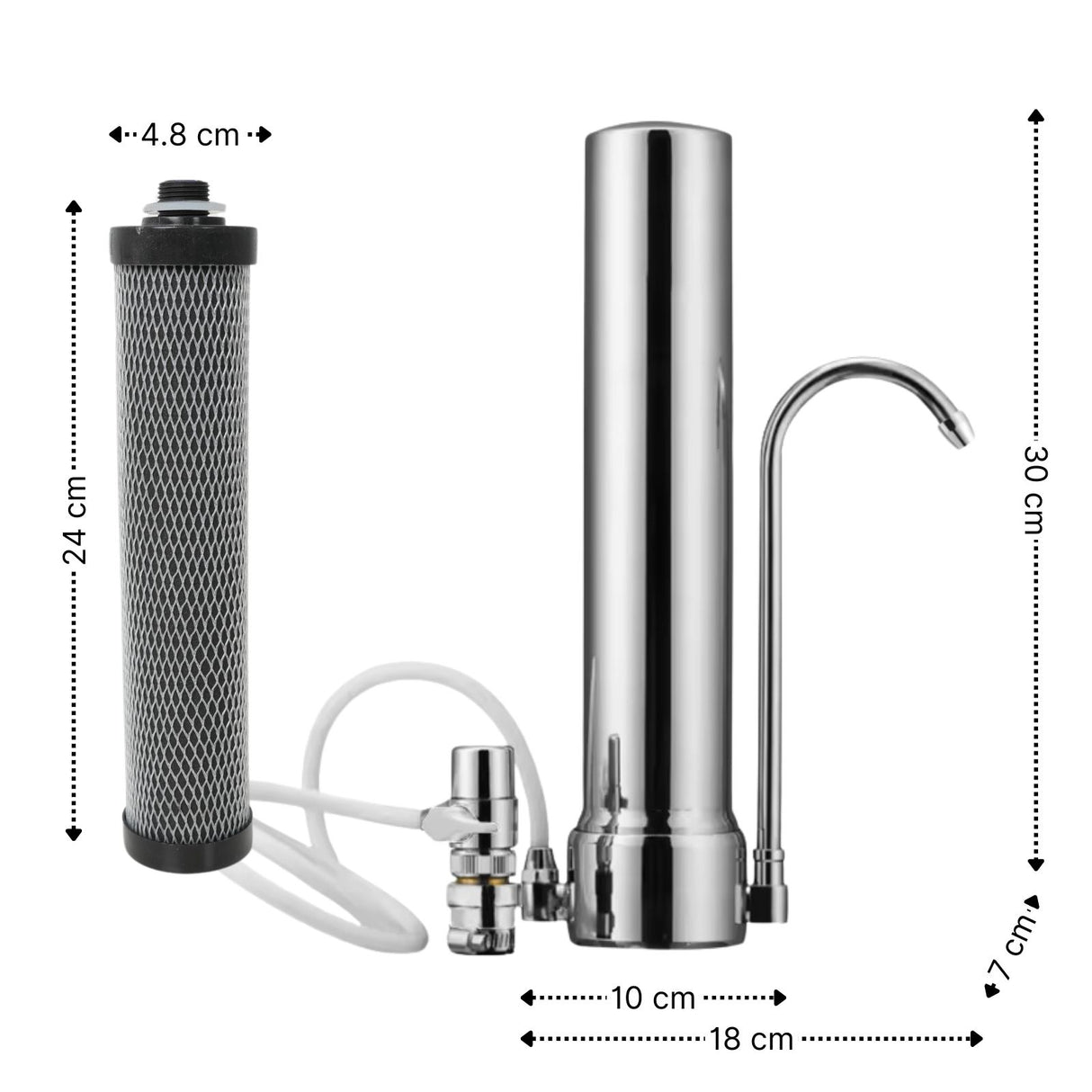 Stand-Wasserfilter Counter Top-Wasserfilter mit CTO-Filterkartusche