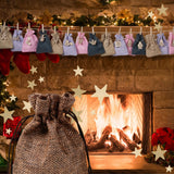 Do-It-Yourself-Adventskalender Überraschungskalender befüllbar Jutebeutel