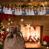 Überraschungskalender Do-It-Yourself-Adventskalender Jutebeutel befüllbar