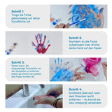 Handabdruck-Bilderrahmenset Bastelset Handabdrücke Baby Hand- und Fussabdruck-Set