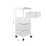 Küchenwagen Rollwagen Servierwagen Organizer Aufbewahrungsregal Aufbewahrungskorb