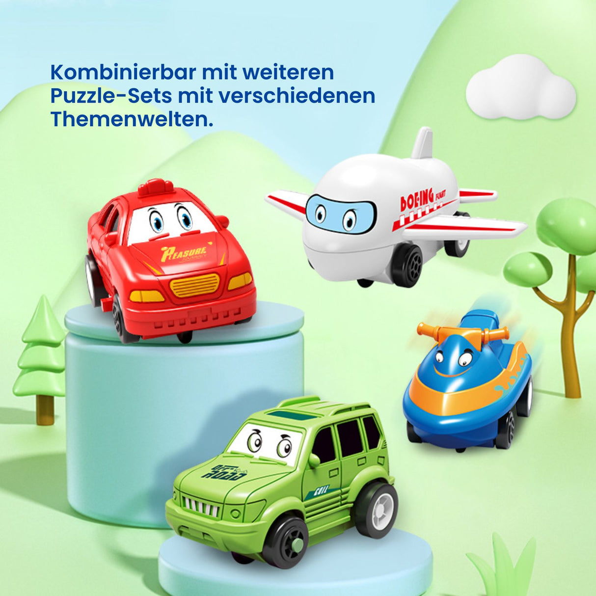 Elektrisches Schienenbahn-Puzzle für Kinder Kinderspielzeug Lernspielzeug