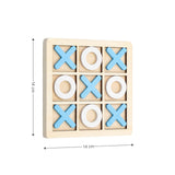 Tic Tac Toe Geschicklichkeitsspiel X und O Drei gewinnt Holzspielzeug