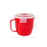 Mikrowellen-Tasse mit Henkel Mikrowellen-Becher Lunchbecher Suppen-Mug