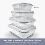 Glas-Vorratsbehälter Frischhaltedose Frischhaltebox Vorratsdose