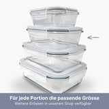 Glas-Vorratsbehälter Frischhaltebox Frischhaltedose Vorratsdose