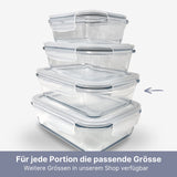 Glas-Vorratsbehälter Vorratsdose Frischhaltedose Frischhaltebox