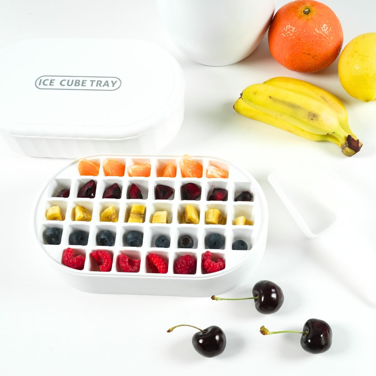 Eiswürfelform mit Aufbewahrungsbox Eiswürfelschale Eiswürfel-Maker-Set