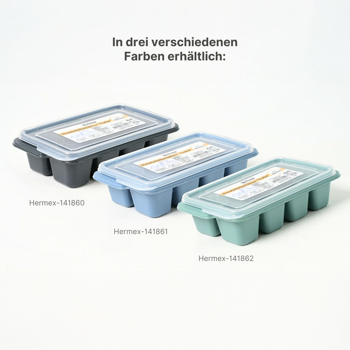 Eiswürfelschale Eiswürfelbehälter mit Deckel Eiswürfelform