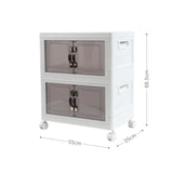 Modul-Set 55 Vorratsschrank Faltbox 1 Basis 1 Erweiterung