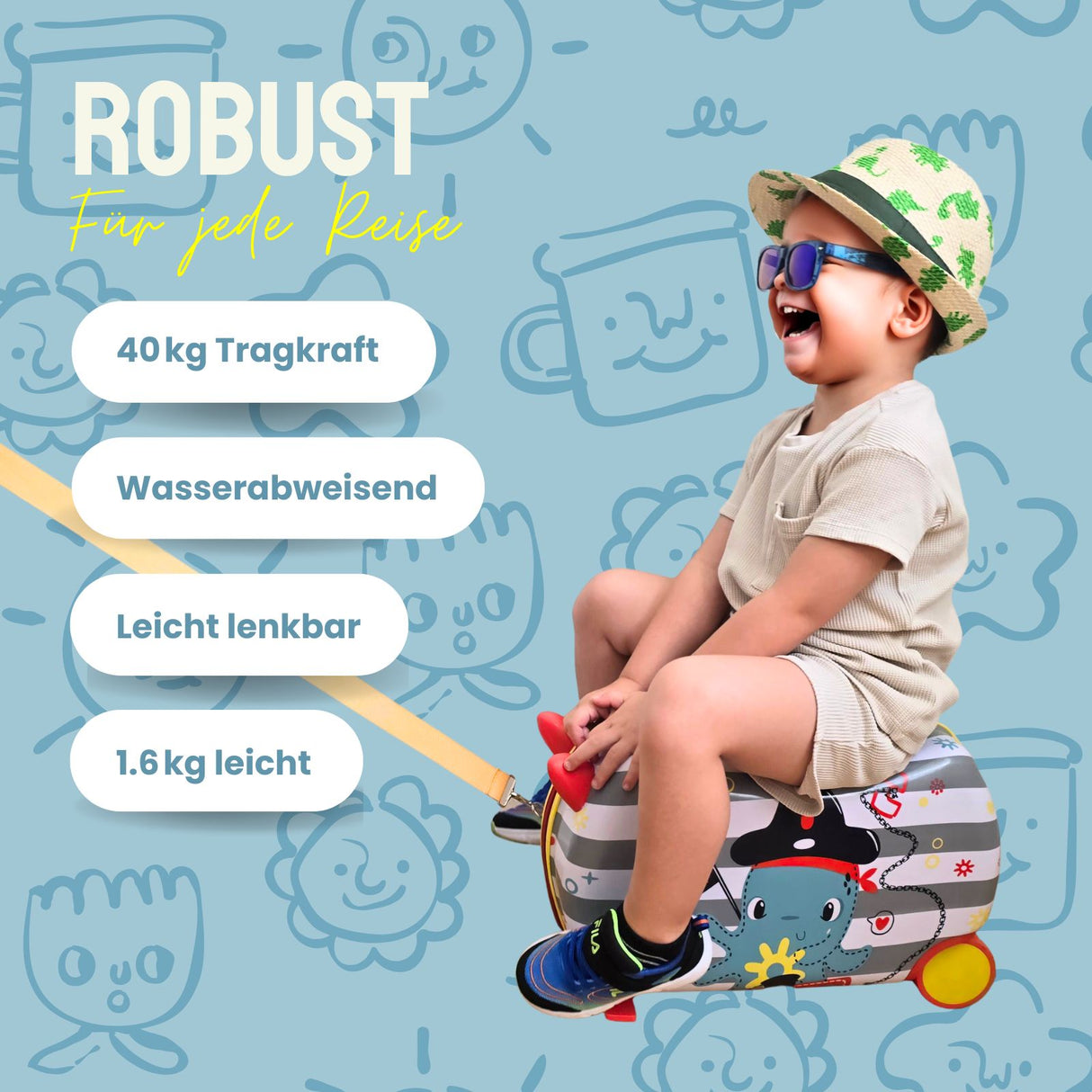 Kinderkoffer Hartschalenkoffer Reisegepäck Kindertrolley Koffer