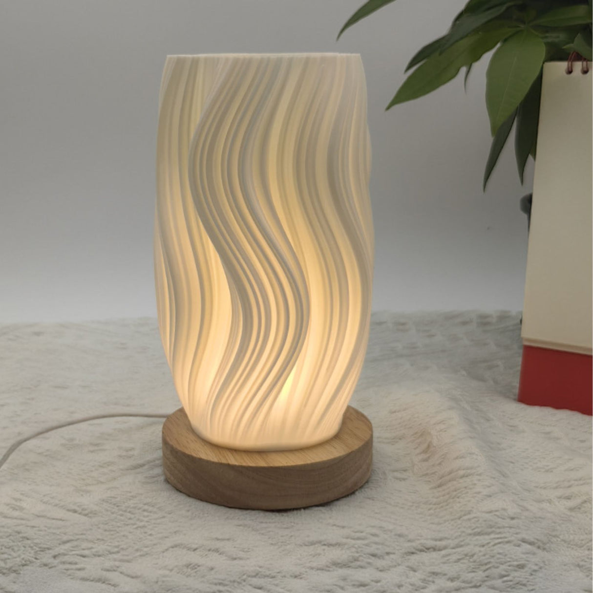 LED-Dekoleuchte Tischlampe Tischleuchte Blumenvase 3D-Vase Deko-Vase