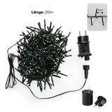 LED Lichterkette 20m Cluster-Lichterkette Weihnachtsbeleuchtung