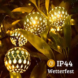 Marokkanische LED Solar Lichterkette 4.8m Orientalische Deko