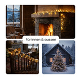 LED Lichterkette 4.4m Gartenbeleuchtung Weihnachtsdeko Outdoor-Lichter