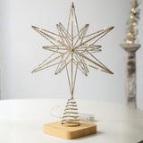 Christbaumspitze LED-Stern Weihnachtsbaumschmuck Weihnachtsdeko