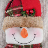 Stuhlhusse mit Schneemann Weihnachts-Stuhldeko Stuhlbezug Stuhlüberzug