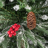 Weihnachtsbaum 120cm mit Schnee Kunsttanne Christbaum Tannenbaum