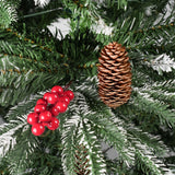 Weihnachtsbaum 180cm mit Schnee Tannenbaum Kunsttanne Christbaum