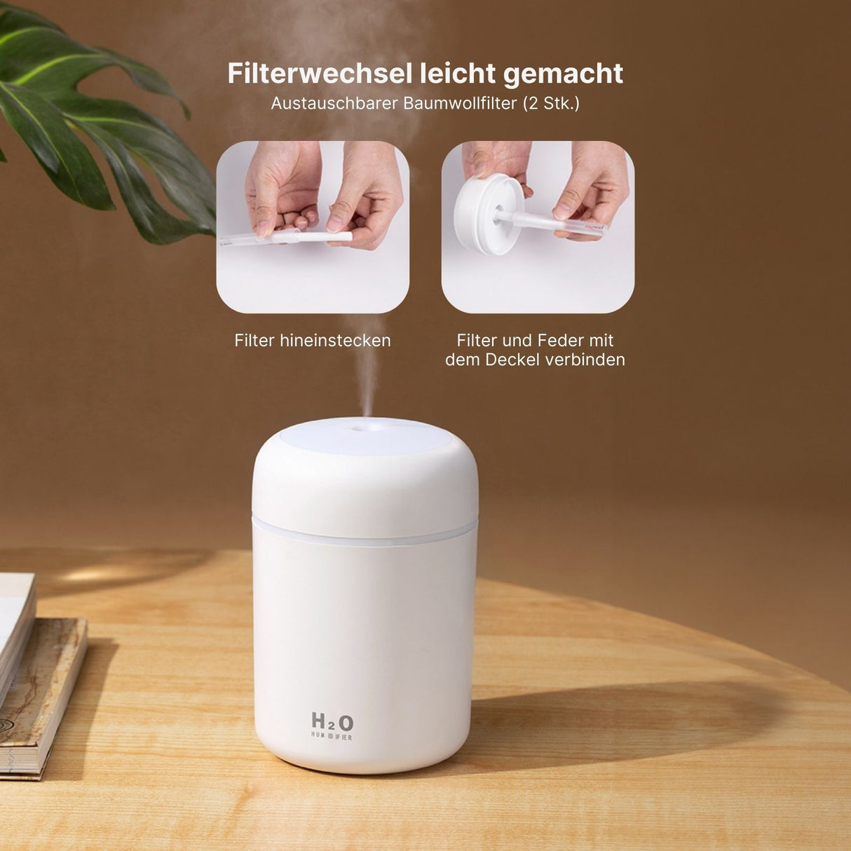 Tragbarer Luftbefeuchter Mini-Luftbefeuchter Ultraschall Diffusor