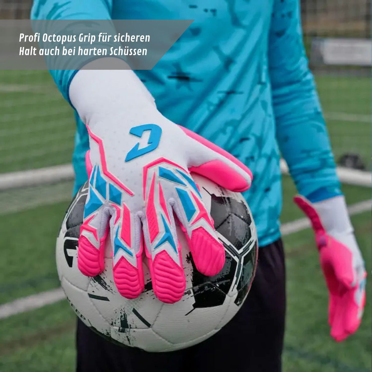 Fussballhandschuhe ViVor Wild Pink Gr. 11 Torwart Goalie Handschuhe