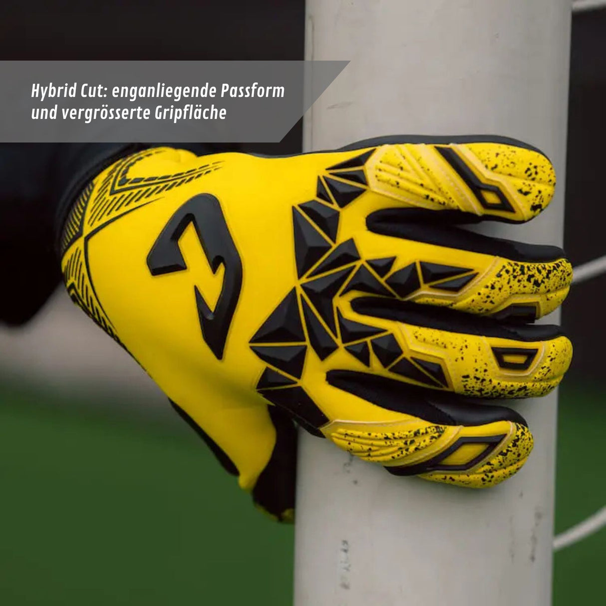 Fussballhandschuhe Pulse X Yellow Gr. 12 Torwart Goalie Handschuhe