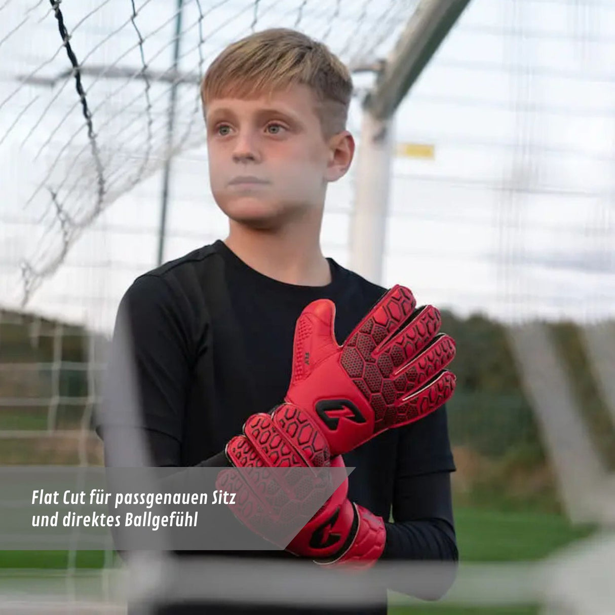 Fussballhandschuhe Fly Kids Red Soul Gr. 3 Torwart Goalie Handschuhe