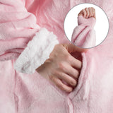 Oversize Hoodie Kuschelhoodie Hoodie-Decke Kuscheldecke mit Ärmeln