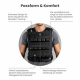Verstellbare One Size Gewichtsweste 30kg Trainingsweste Weste