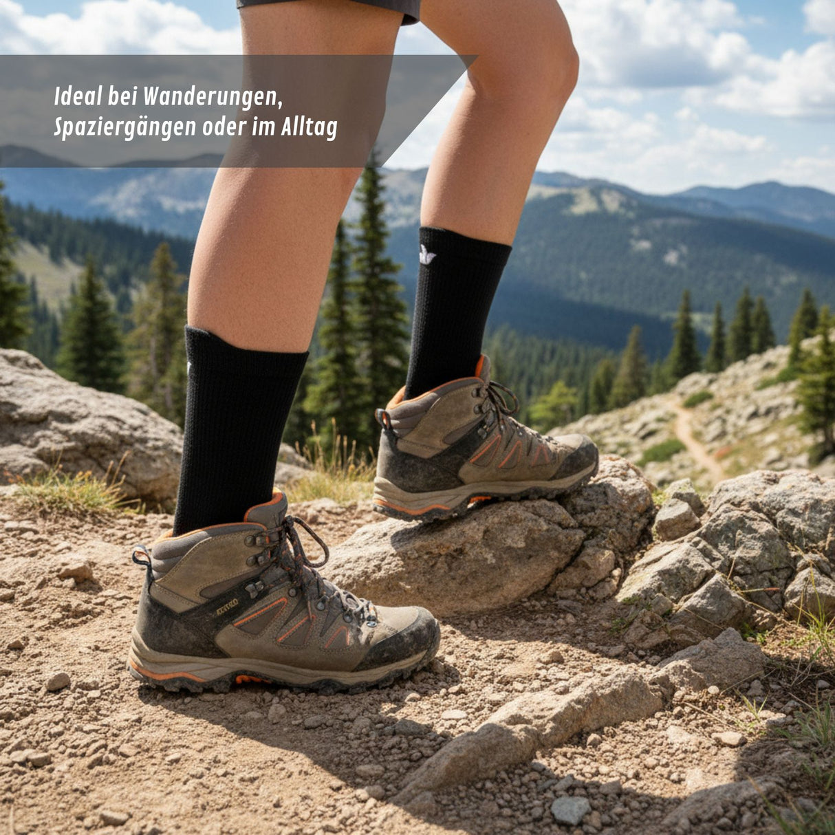 Merino-Socken Gr. 43-47 Reisesocken Outdoorsocken Wandersocken