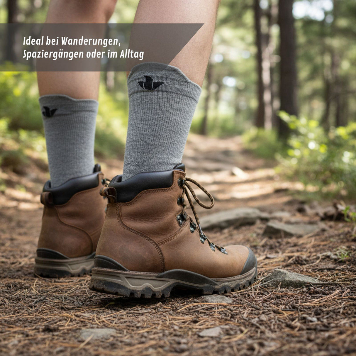 Merino-Socken Gr. 43-47 Wandersocken Reisesocken Outdoorsocken