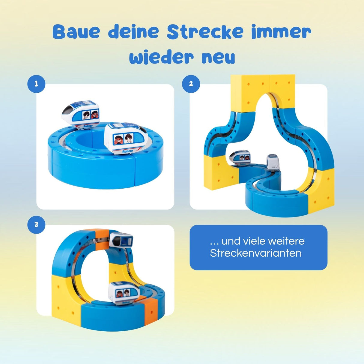 179-tlg. Magnet-Zugbahn Magnetische Zugstrecke Rennbahn Rennstrecke