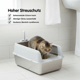 Katzentoilette Edelstahlwanne Katzen-WC Katzenklo Streuschale
