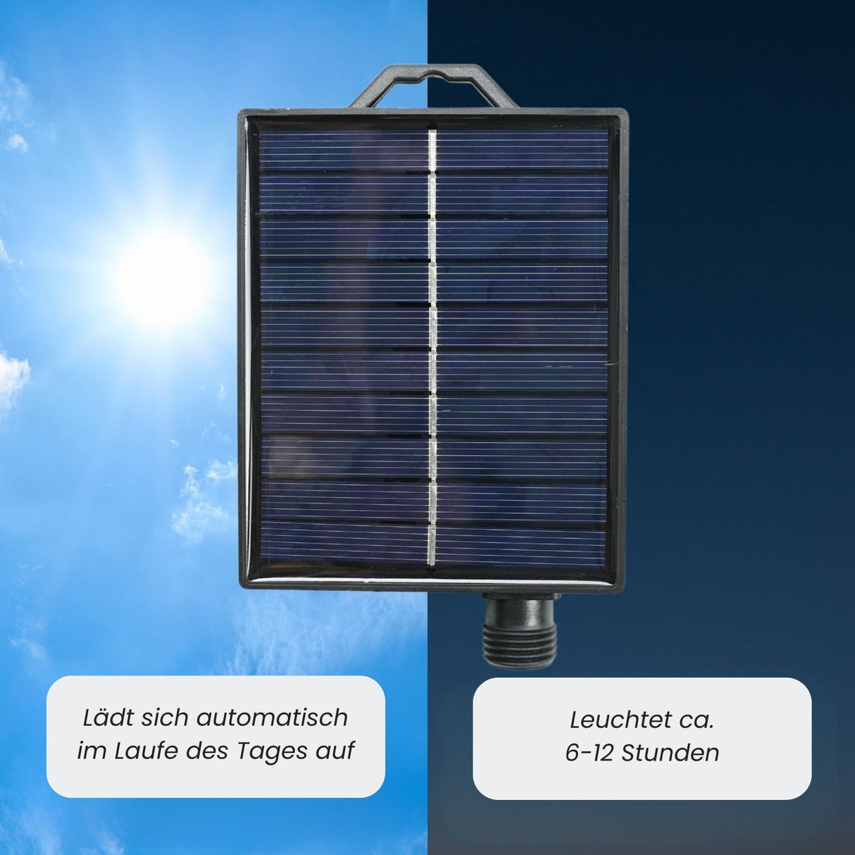 LED-Hanfseil-Dekoleuchte 10m Solarleuchte Gartenlicht Gartenbeleuchtung