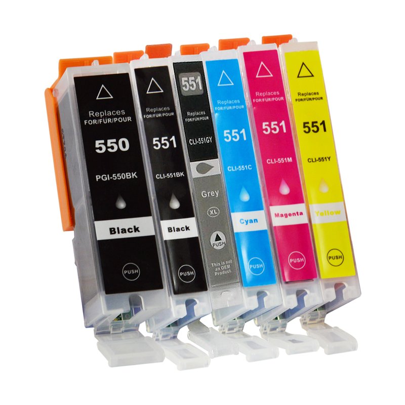 Alternative Tintenpatrone zu Canon PGI-550PGBK, CLI-551 XL