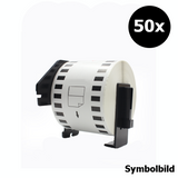 Kompatibel 50mm x 30,48m Etikette Brother DK-22223 50-Pack