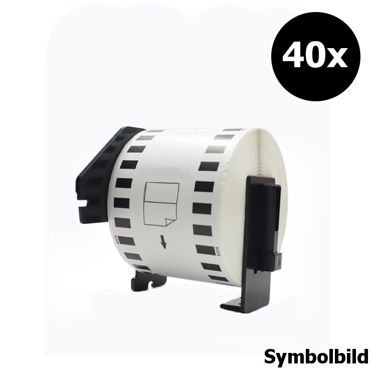 Kompatibel 17mm x 54m Etikette Brother DK-11204