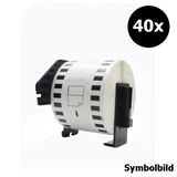 Kompatibel 38mm x 90mm Druckeretikette Brother DK-11208