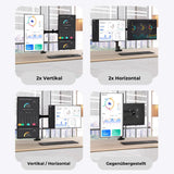 Monitorarm 2 Monitore Doppel-Monitorhalterung Tischhalterung