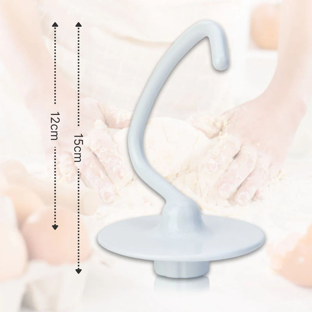Alternativer Knethaken K45DH für KitchenAid Teighaken-Aufsatz